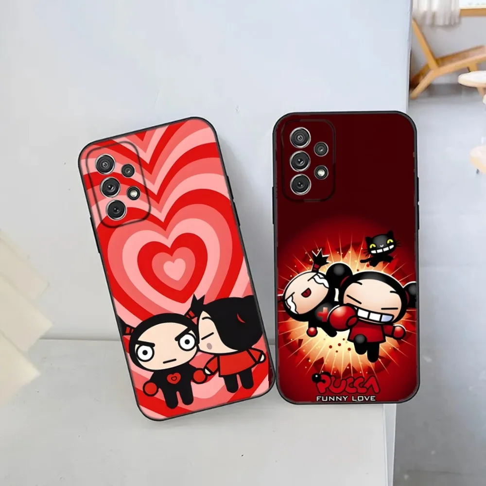 

Cute Chinese Doll Pucca Garu Phone Case For Samsung S25,S24 Ultra,S20,S30 plus,S22 plus,S23,S30 ultra 5G Silicone Cover