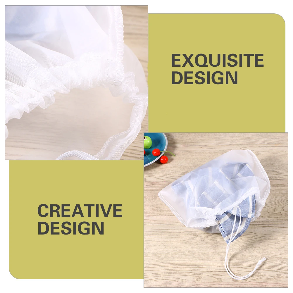 

2Pcs Filter Mesh Bag Nut Strainer Nylon Cloth for Soybean Coffee Tea Cheese Making Efficient Food Grade Tool