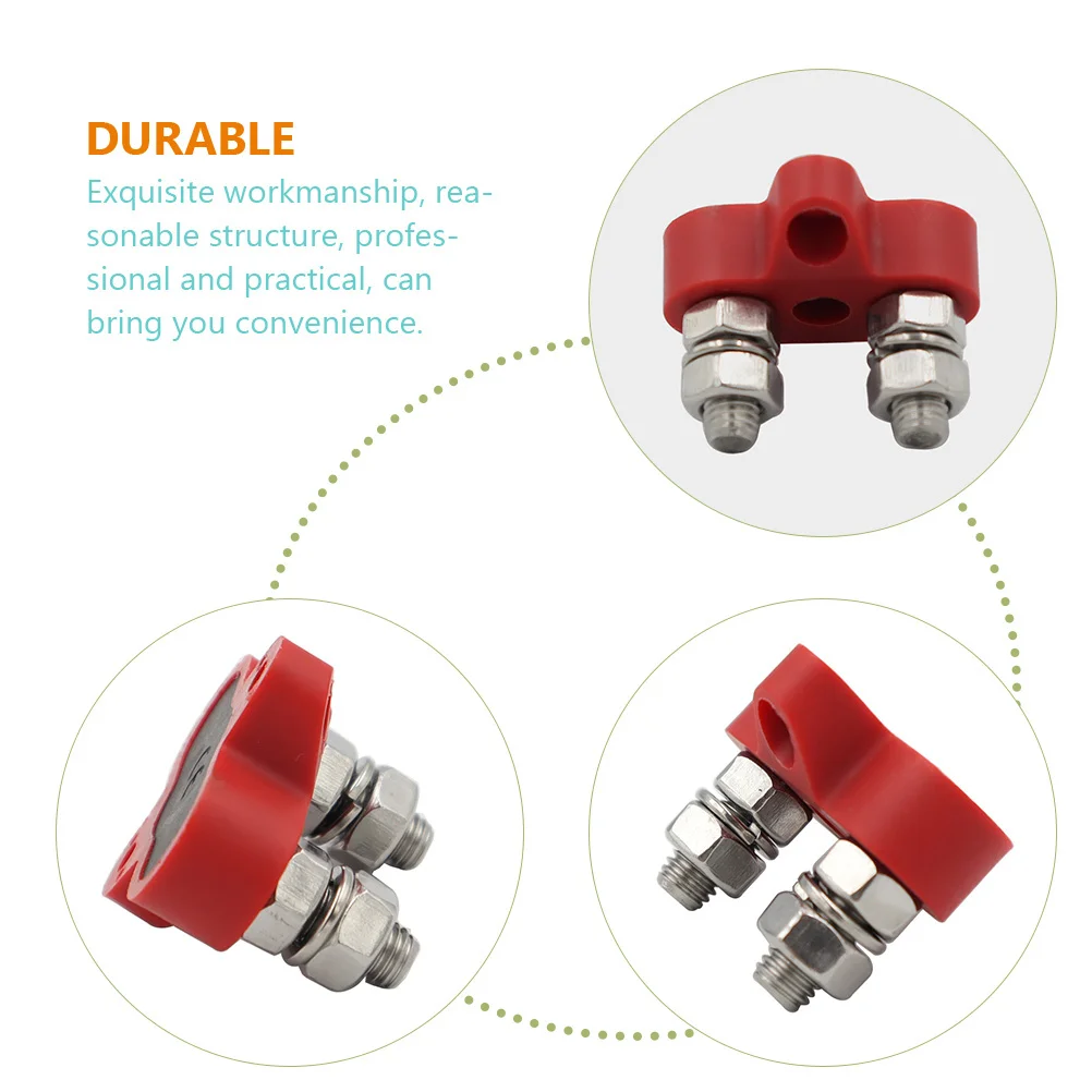 

2Pcs Distribution Terminal Bus Bar M8 Power Distribution Block for Car Rv Trailer Marine Electrical System