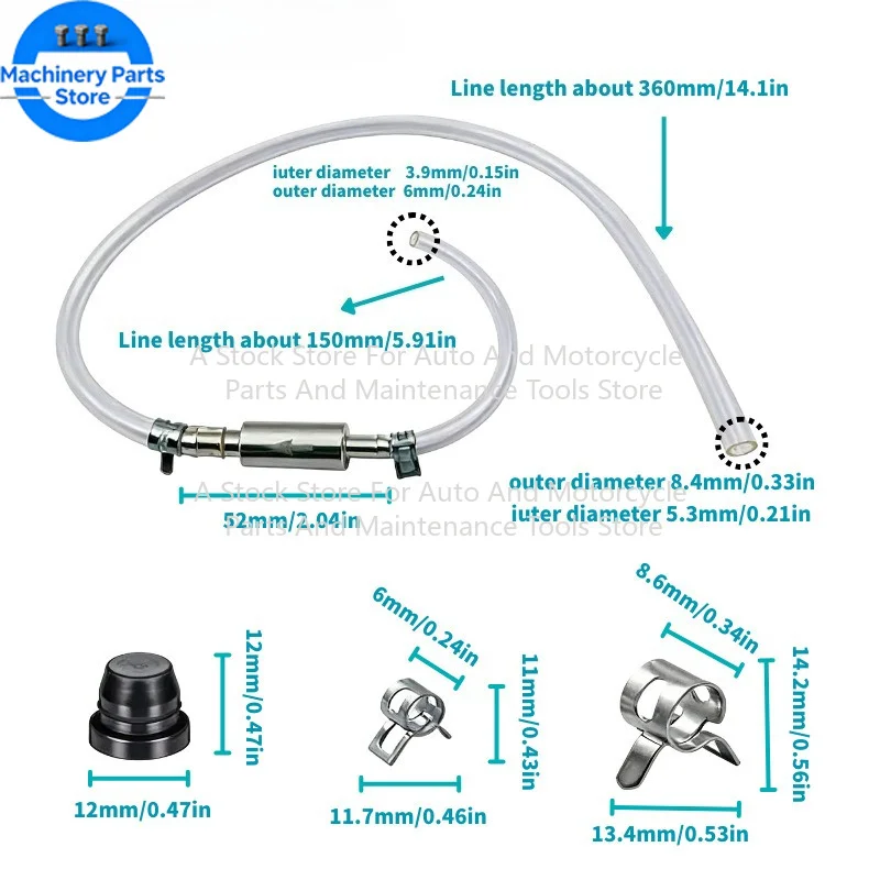 Car Clutch Brake Bleeder Hose Hydraulic Clutch One Way Valve Tube Bleeding Tool Replacement Adapter Kit Auto Accessories view 5