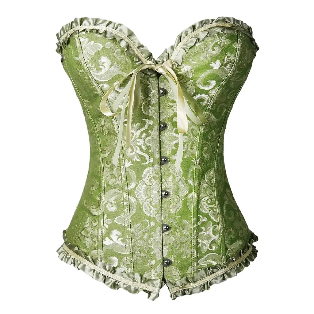 Trim Corset Women Overbust Corset Waist Lingerie Steel Boned Body Shaper With Spiral Steel Support And Soft Lining