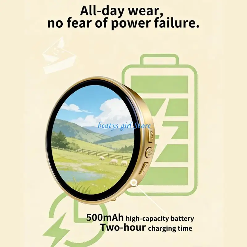 C7AB Innovative Digital Badges Pin With Touch Sensitive Display And Preloaded Images