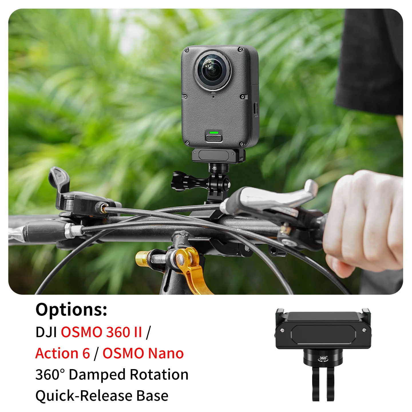 Doppelklaue Magnetischer Schnellwechsel-Adapter für DJI Osmo Nano Action 6 Kamerahalterung Aluminiumlegierung Outdoor-Reise-Vlog-Halterung – Detail 17