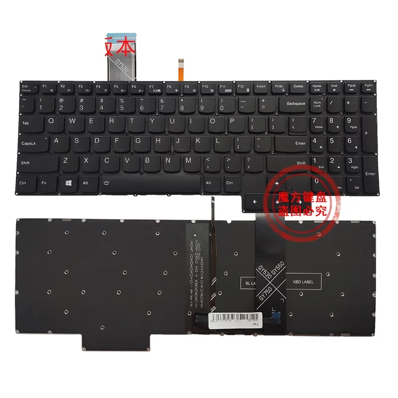 

New Laptop US Keyboard Backlight for Lenovo Y9000K R9000P 2020