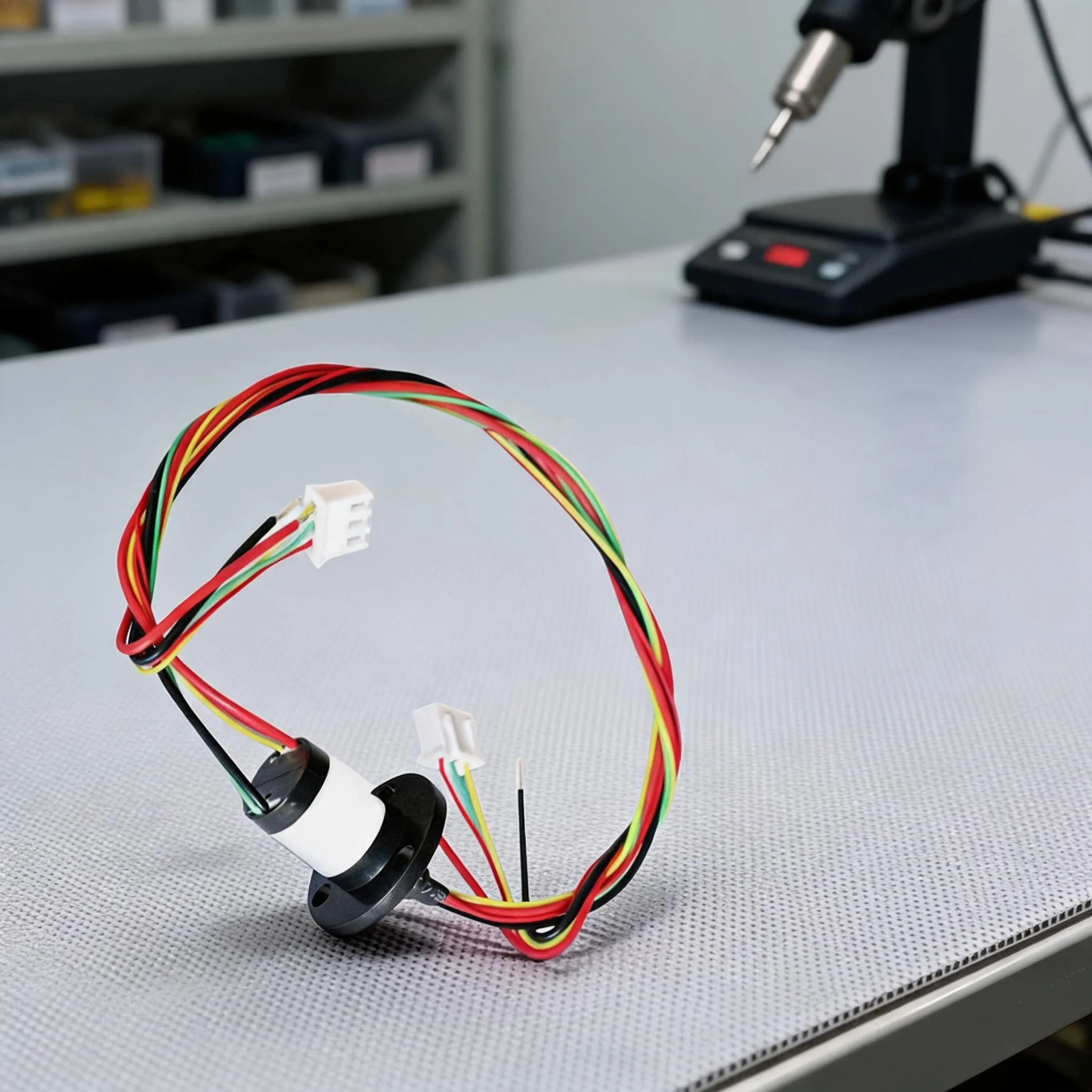 22mm Rotary Electrical Slip Ring 2-Channel 2A 5A, 250 RPM High-Speed Connector For Camera Mount & Amusement Ride