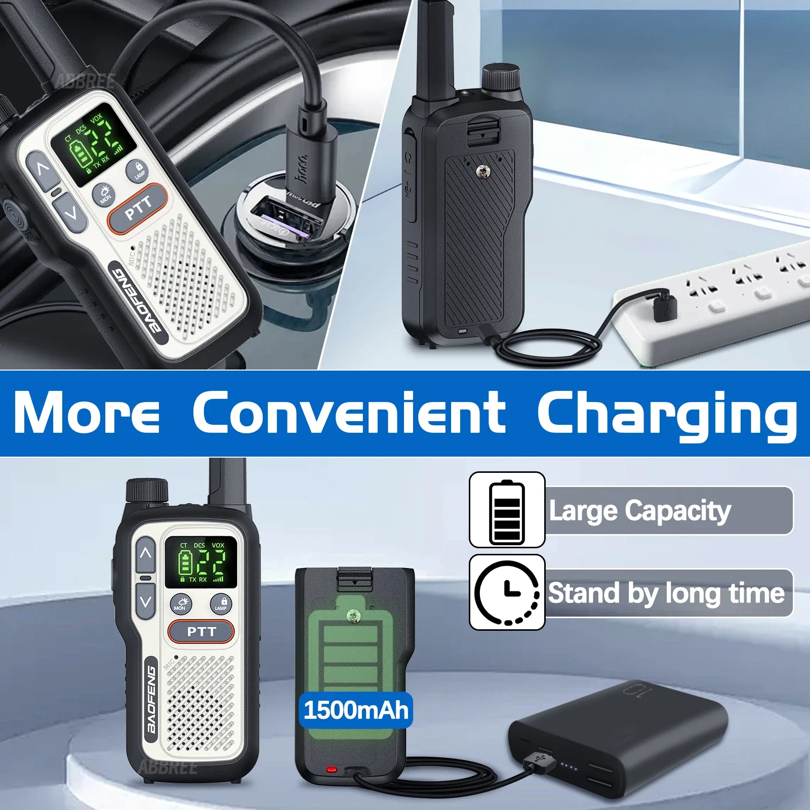 2 pçs baofeng BF-T18 mini duplo ptt walkie talkies pmr frs noaa lanterna vox portátil rádio amador de longo alcance para acampamento viagem