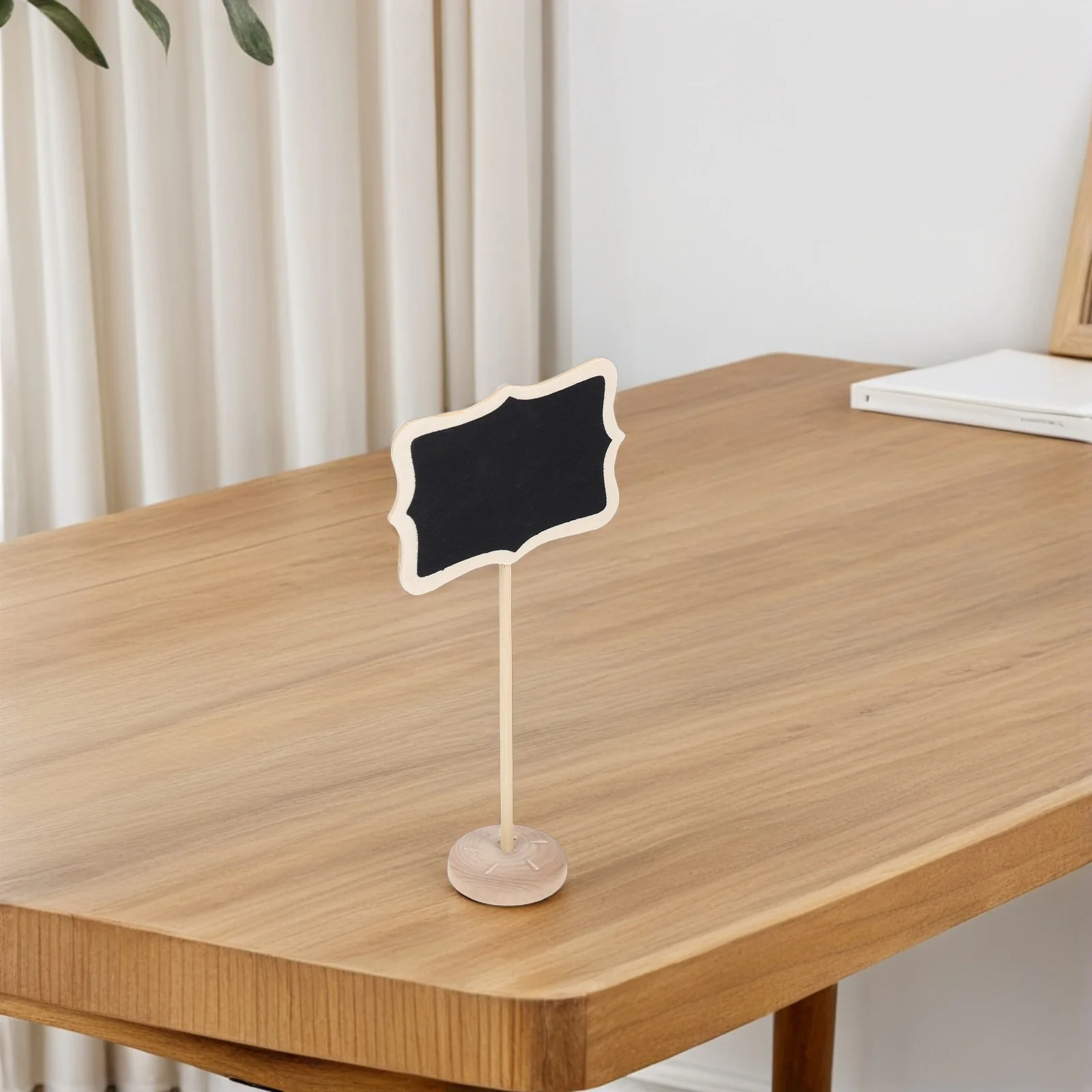 15 Pcs Small Blackboard Message Holder Romantic Mini Sign Rectangle Table Numbers Guest Messages Menu Displays Wooden Chalkboard