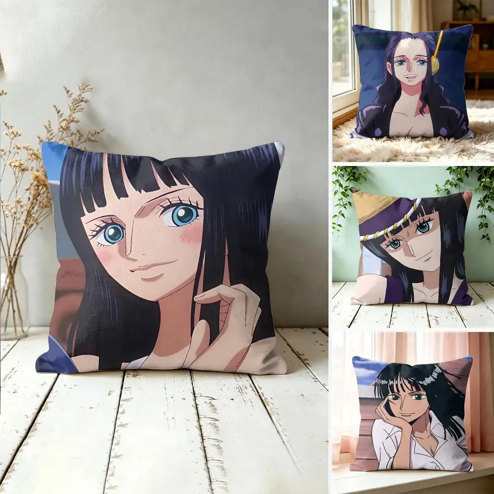 Nico R-Robin Anime Cushion Cover Square Decorative Throw Pillow 40x40cm For Sofa Bedroom Living Room Home Decor