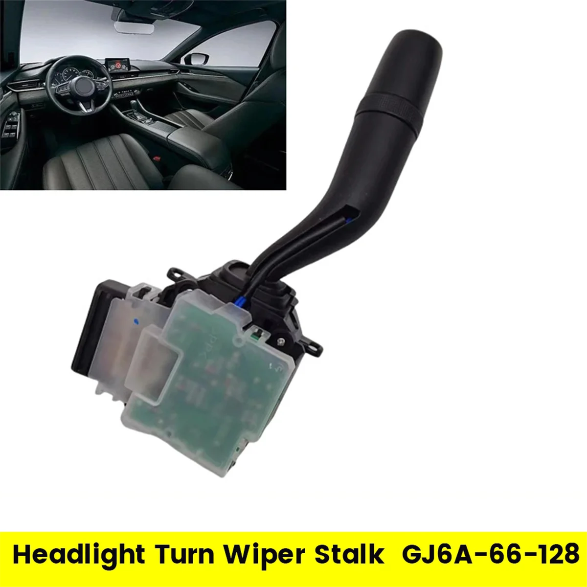 Car Steering Column Windshield Wiper Switch Handle GJ6A-66-128 for 6 RX-8 2003-2008 Headlight Turn Wiper Stalk