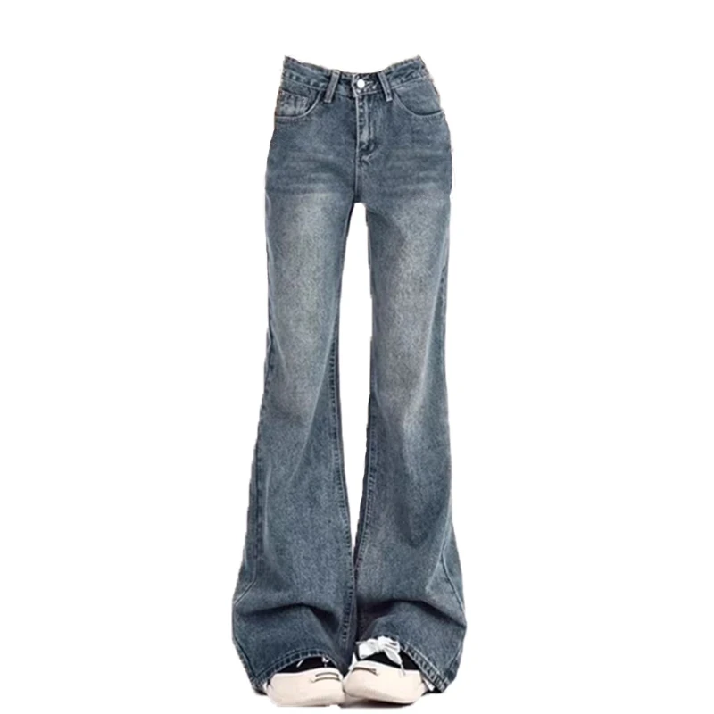 

Ladies Jeans Flare Trousers Leisure Slimming Vintage Inspired Autumn High Waist Bell Women's pants Flared jeans jeans y2k