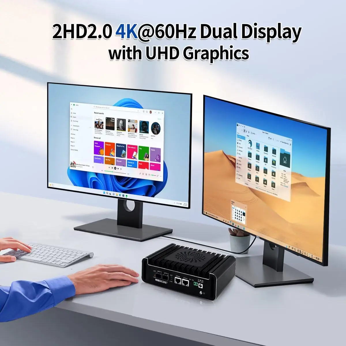 MNBOXCONET 마이크로 방화벽 PC 10GbE SFP N100/N150/N305/N355 2xi226V 2.5GbE LAN 미니 PC 어플라이언스 사무실, 베어본 RAM 없음 SSD 없음