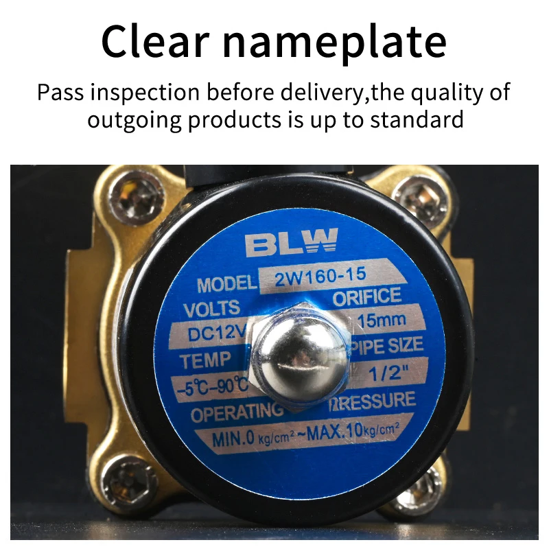 المصنع مباشرة 2W400-40 NC الملف اللولبي صمام 2-Way صمام التحكم الكهربائي ل DN40 1 1/2 بوصة OEM تخصيص الوسائط المائية #4