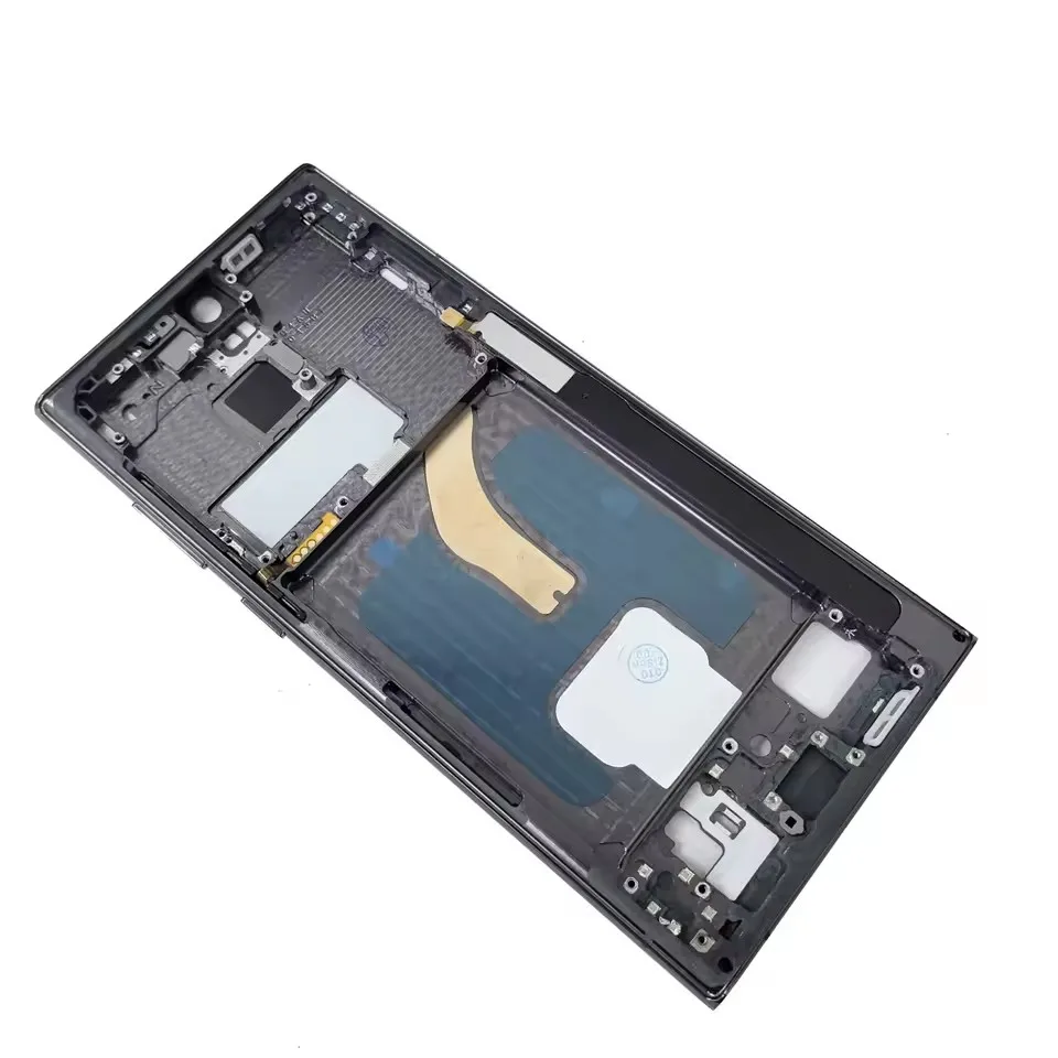 Middle Frame Cover Housing for Samsung Galaxy S22 Ultra S908 (EU / US Version)  Phone Metal LCD Frame Repair Parts
