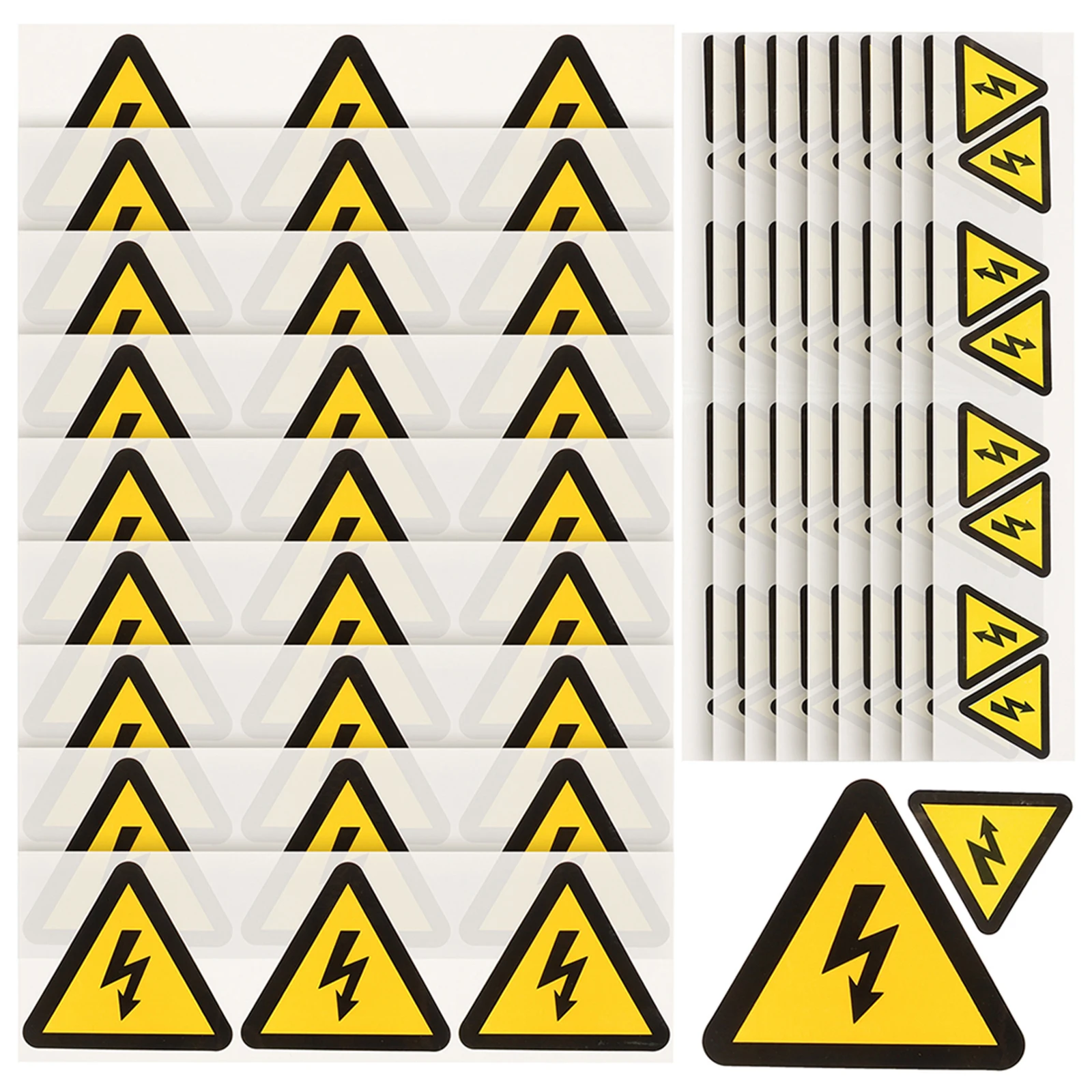 24 قطعة ملصقات تحذيرية تحذيرية علامة خطر كهربائي ملصق أمان عالي الجهد لصندوق اللوحة الكهربائية غرفة السياج للاستخدام الذاتي