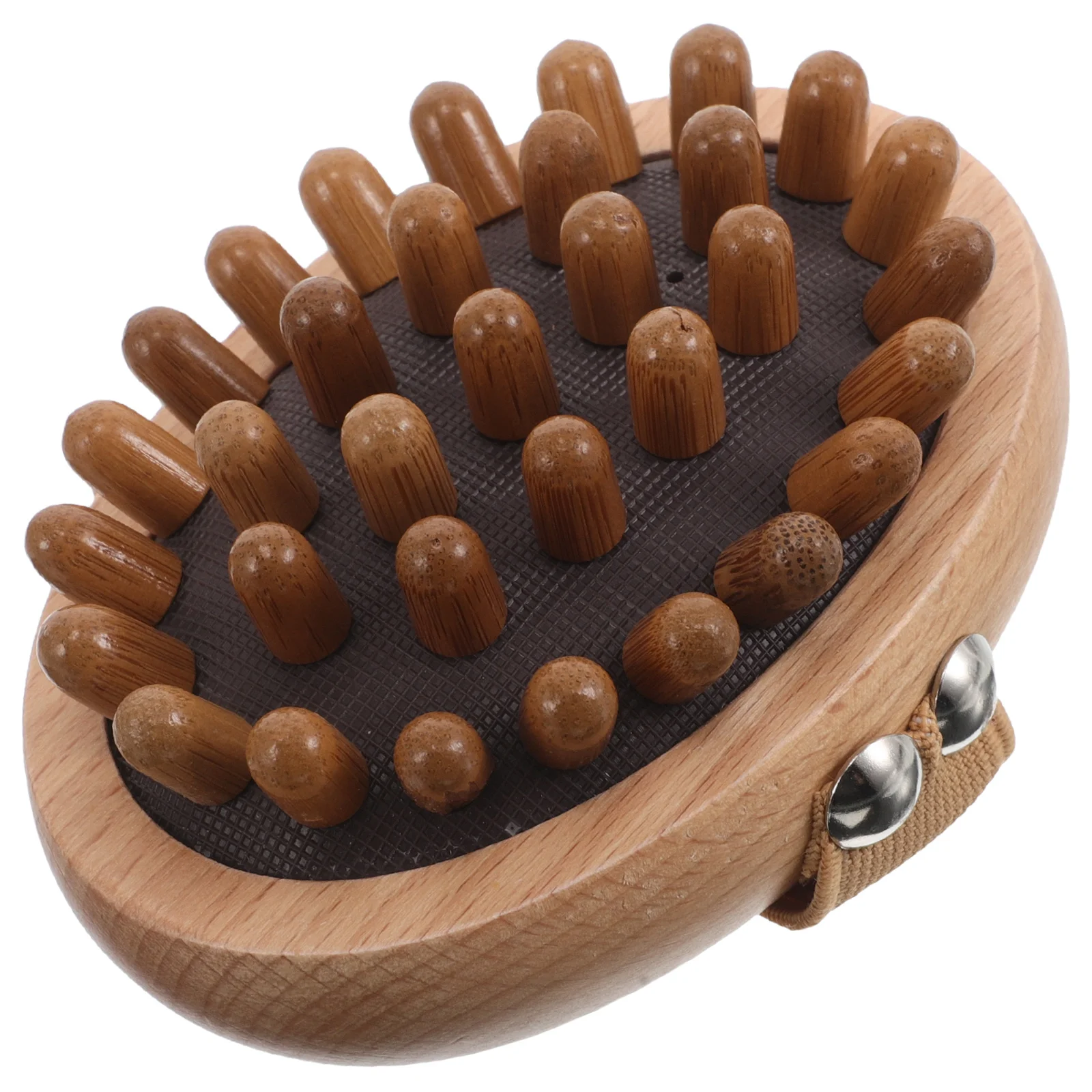 مشط تدليك فروة الرأس الخشبي المريح، شعيرات ناعمة لتدليك الرأس الفعال، فرشاة شعر محمولة للجنسين للاستخدام اليومي #6