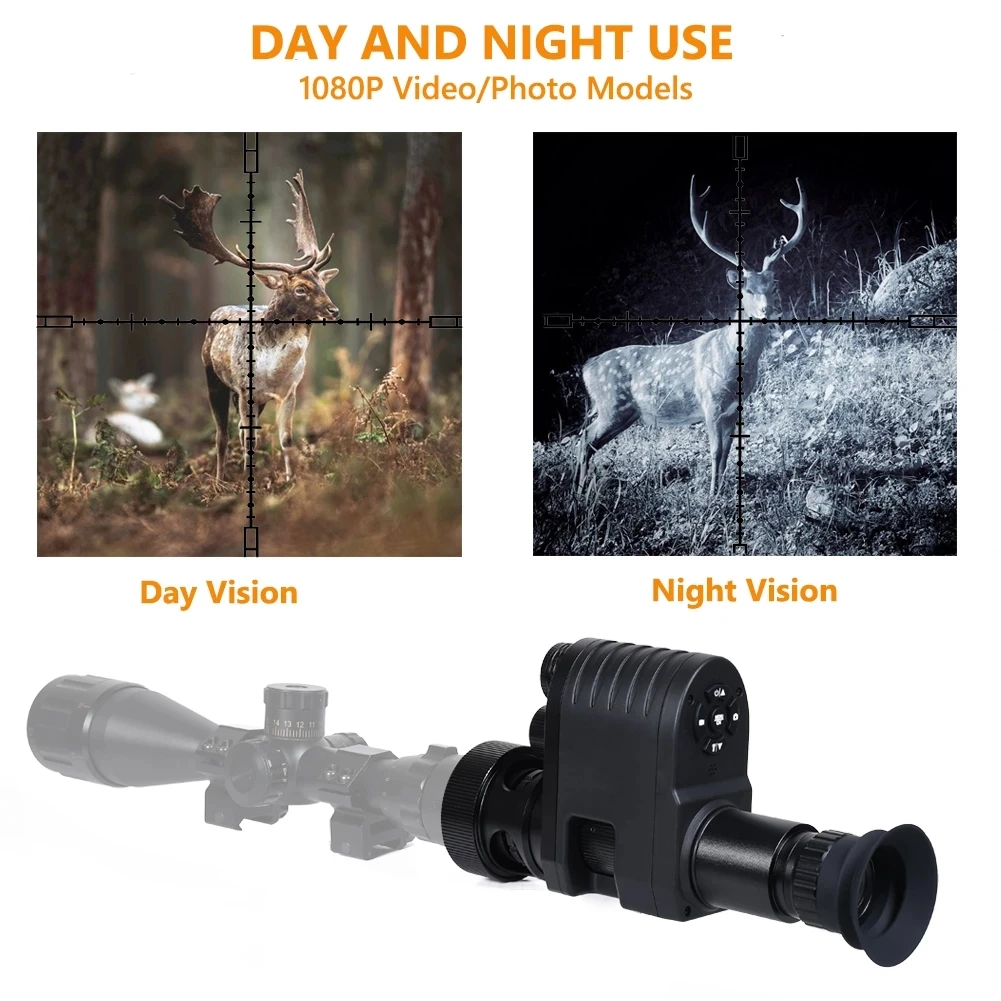 Megaorei 4 Night Vision RifleScope for Hunting Optical Sight Camera HD 1080P Video Photo Record with Built-in 850nm IR Torch