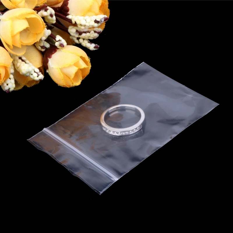 Durable Jewelry Zipped Lock Reclosable Plastic Poly Clear Bags image 3