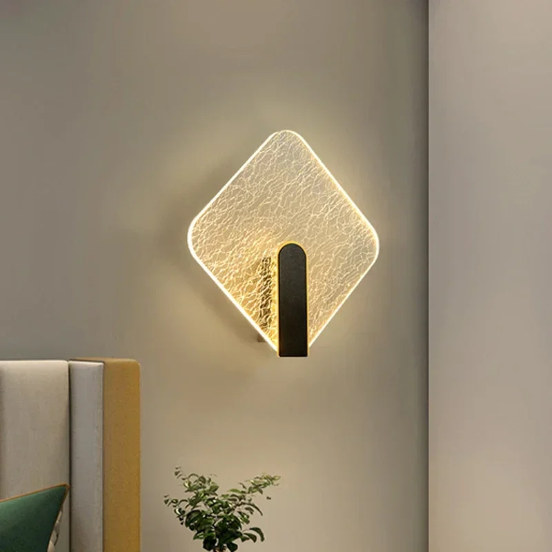 Minimalist Modern Luxury LED Wall Lamps Staircase Corridor Lighting Simple Living Room Bedroom Study Home Decor Indoor Sconce