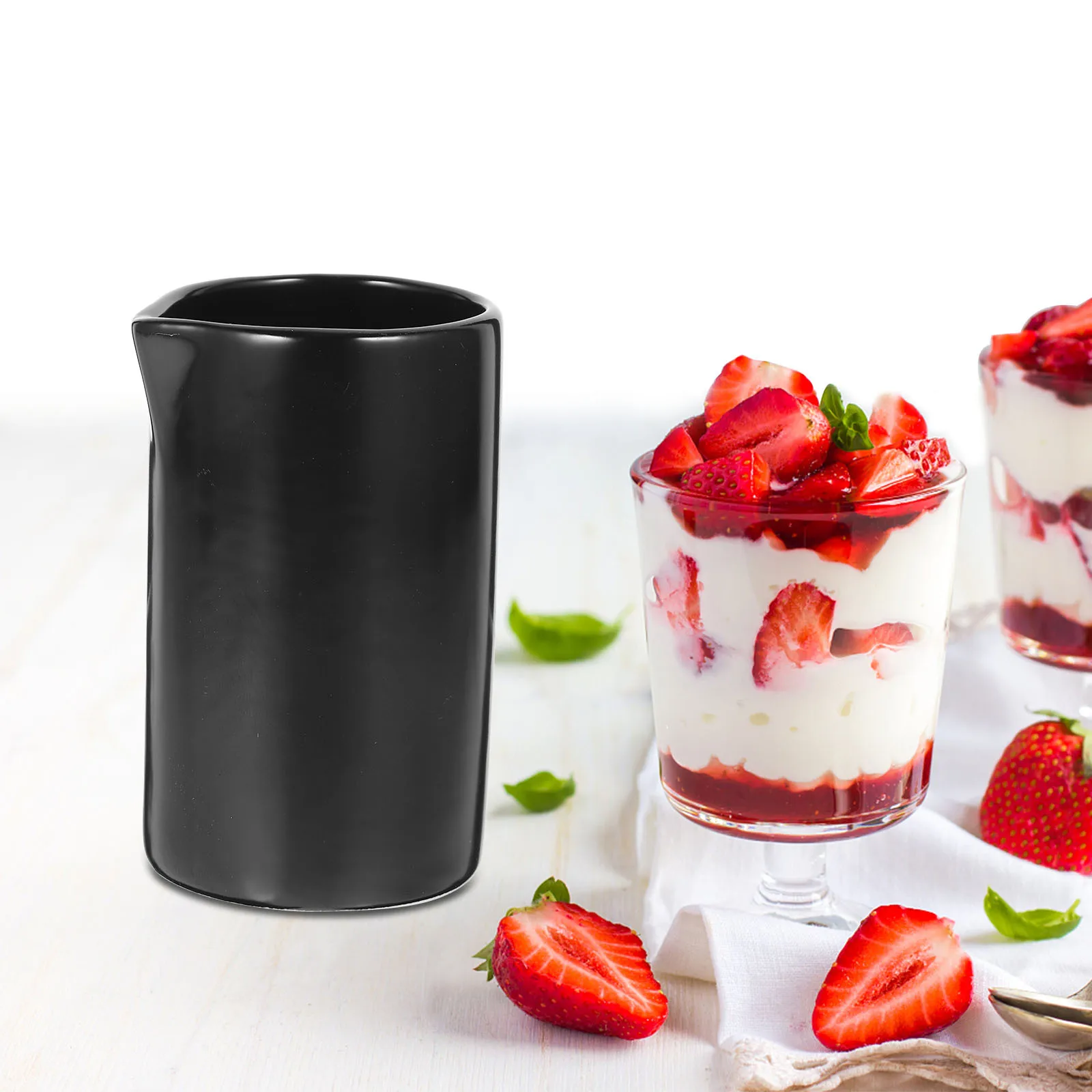 

Ceramic Milk Pitcher Stylish 400Ml Multi-Use Coffee Creamer Container for Restaurant Hotel Brewing Supplies Creamer