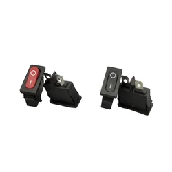 5 uds 10x22mm KCD1-110 interruptor basculante súper fino negro NO/OFF interruptor de alimentación de instrumento pequeño de 2 pines