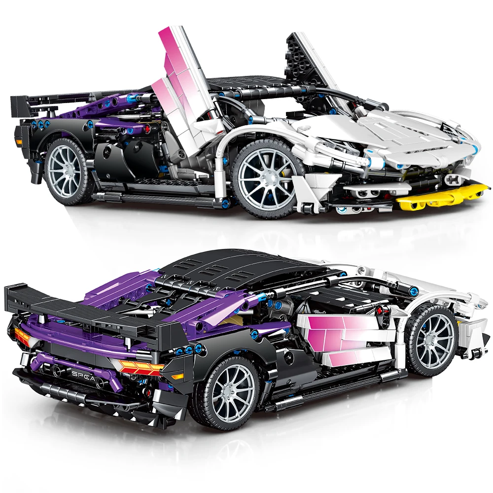 

Mesiondy Sports Car Building Blocks Toys Adults Kits，1:14 MOC Building Set Raceing Car Model for Boys Age 8-14，(1404 Pieces)