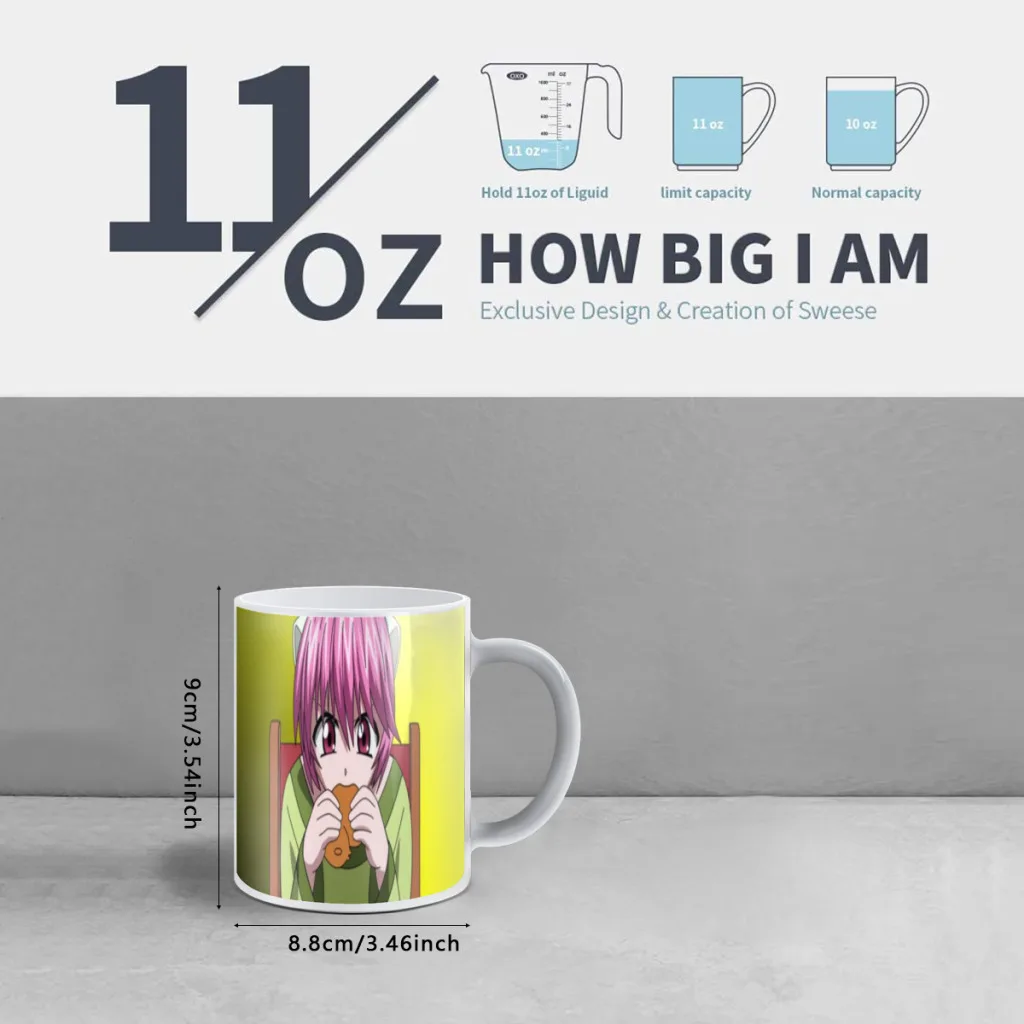 Elfen Lied Anime Free shipping Mug Changing Color Ceramic Coffee Mugs Magic Tea Cup Best Gift For Your Friends