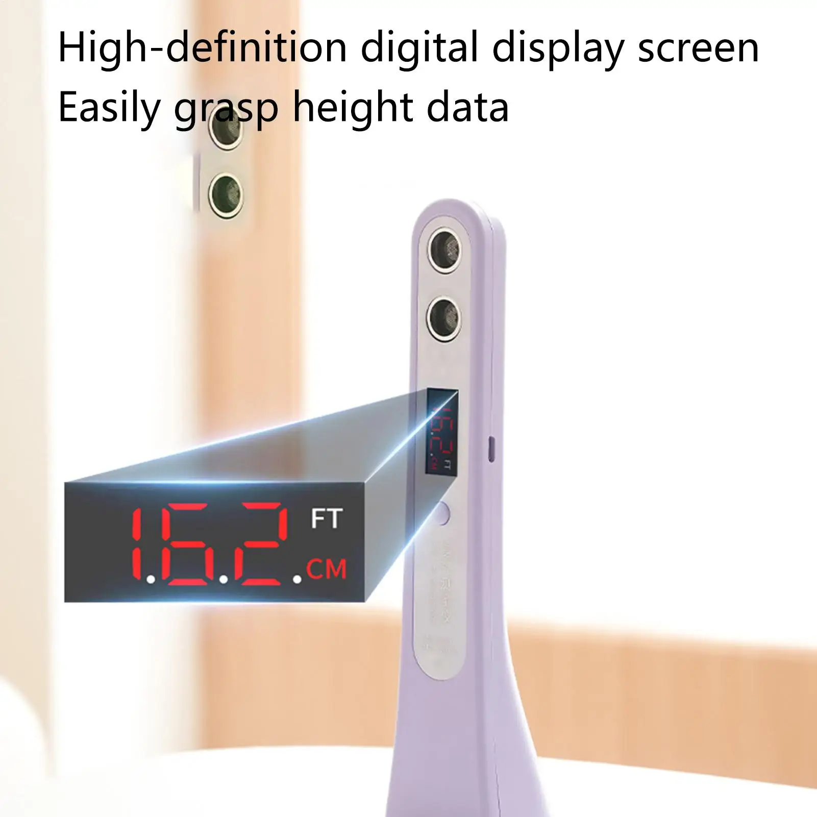 

Handheld Smart Digital Height Measuring Device Ultrasonic Height Measurement Tool Child Cordless Height Measurement Device Meter