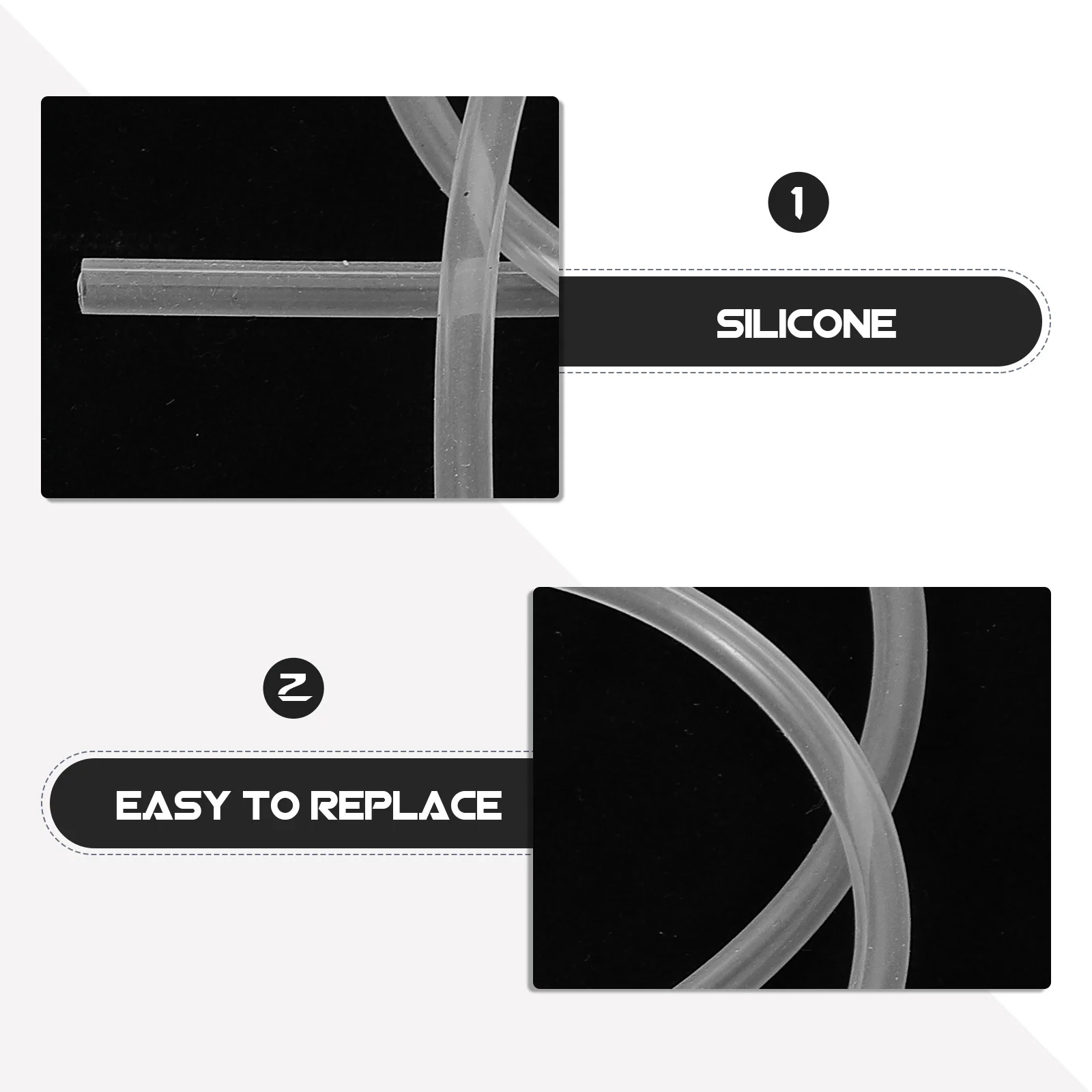 

Breast Pump Accessories Reusable Silicone Hose for Universal Pump Models Leak-Proof Design Easy to Clean Replacement