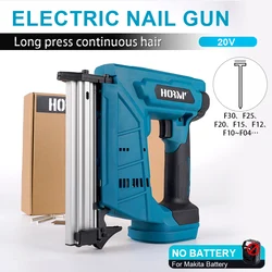 Electric Nail Gun Cordless Nailer Stapler Framing Nailer Tacker Furniture Staple Gun Woodworking Tool For Makita 18V Battery