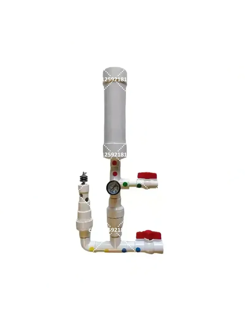 Self-priming PVC Water Hammer Pump, No Oil No Electricity, Automatic Water Pump for Garden & Home Use