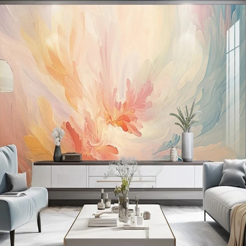 Modern Simple Abstract Flowers Decor Photo Mural Custom Wallpaper For Living Room Bedroom TV Sofa Background Wall Covering 3D