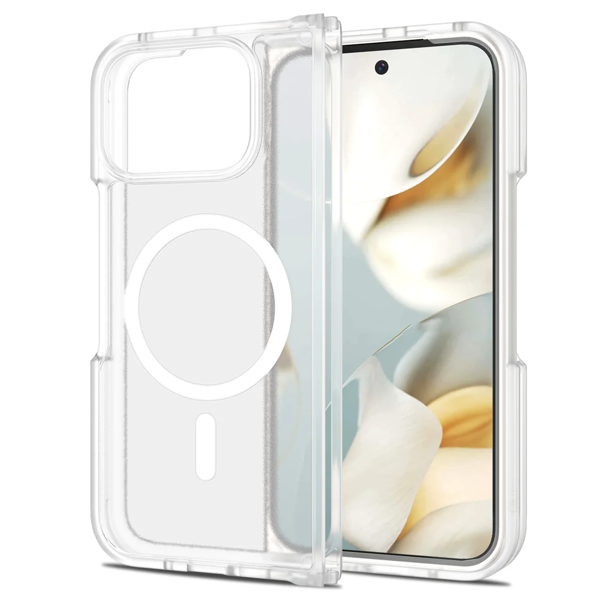 Für Pixel 10 Pro Fold Matte Magnetic Case, kompatibel mit MagSafe Drop Protection Translucent Cover für Google Pixel 10 Pro Fold – Detail 8