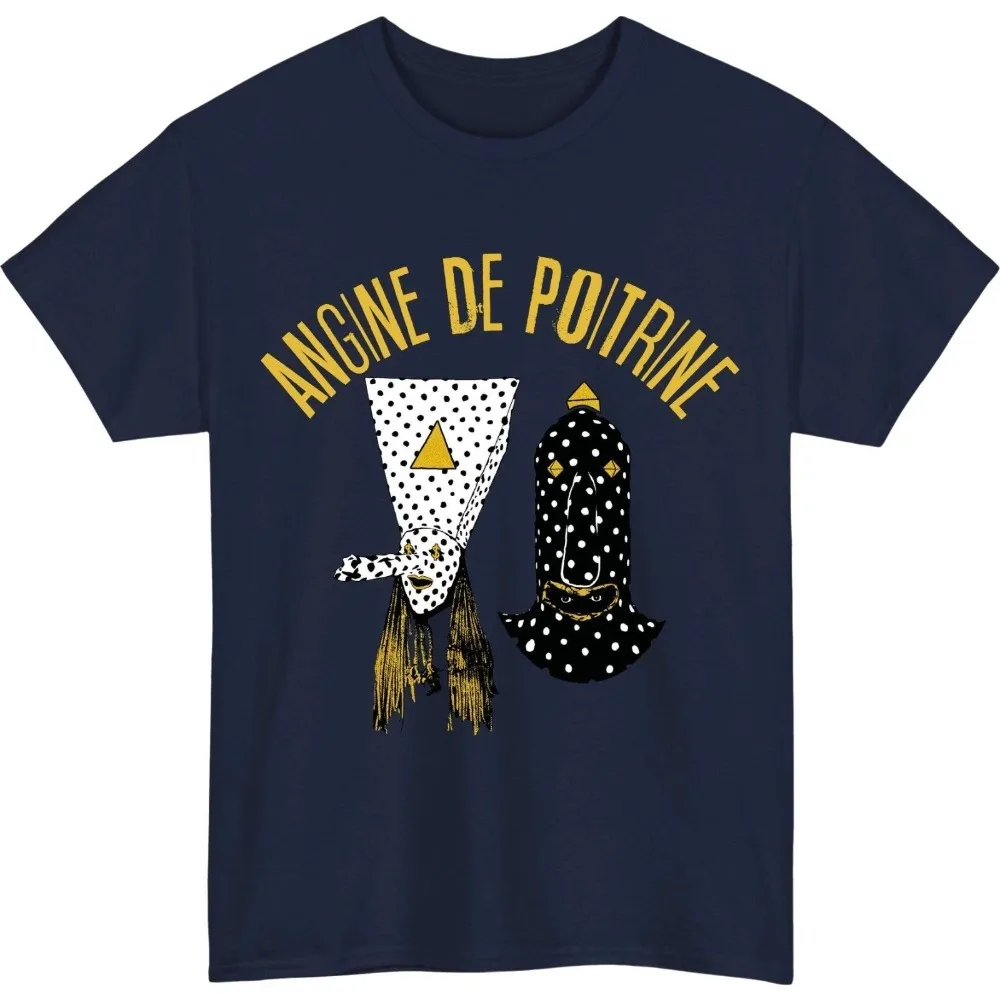Polka Dot Stage Mask Duo Graphic Men T-Shirt Indie Music Fan Soft Cotton Daily Street Casual Short Sleeve Tee