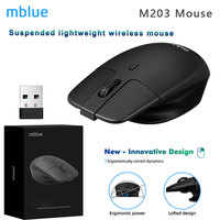 Original MEIZU Mblue M203 2.4G Wireless Lightweight Mouse Ergonomic 1600DPI 4 Mute Buttons Mouse for Computer PC Laptop 2024 New