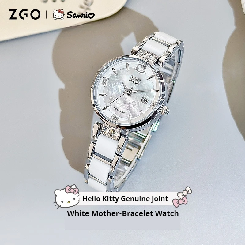 Watch Sanrio Collaborates Hello Kitty Watch Retro Classic Alloy Women\'S New Niche Temperament Quartz Watch Women Birthday Gift