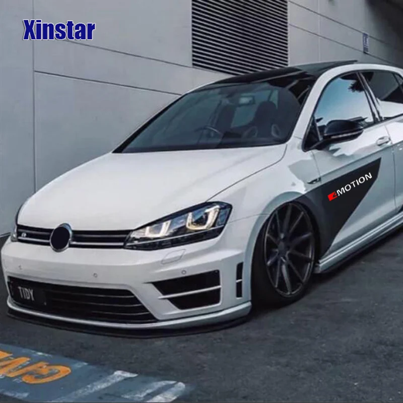 

4 движущиеся автомобильные наклейки KK для Volkswagen GolfR R32 GTI CC