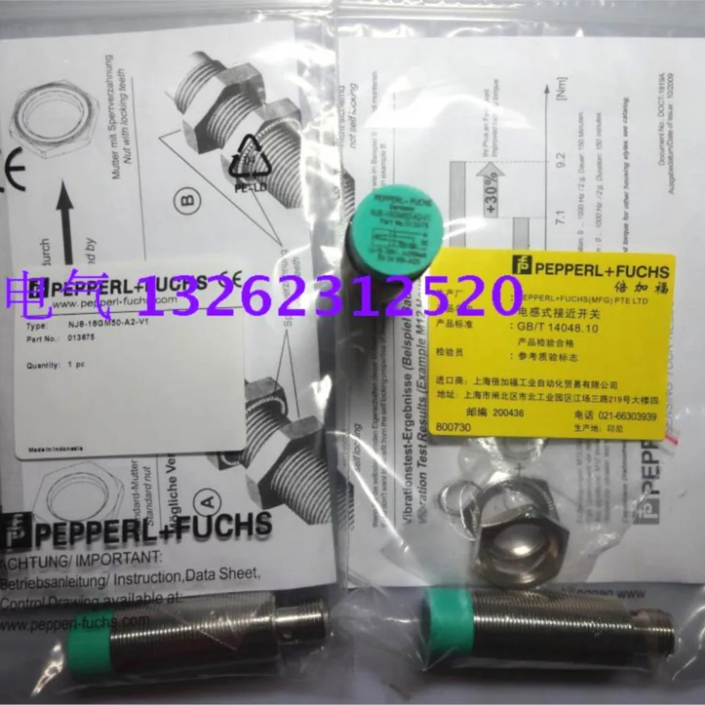 

New NJ8-18GM50-A0-V1 NJ8-18GM50-A2-V1 P+F Inductive Proximity Switch Sensor