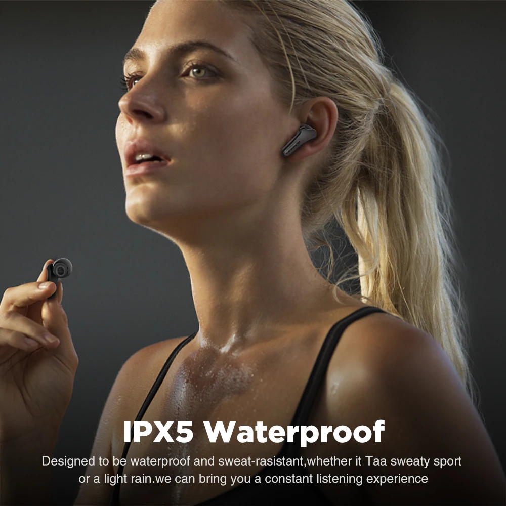 Meidong Oleh Cowin BT006 TWS Earphone Bluetooth Fone Headphone Nirkabel Headset Gaming Earbud untuk Earphone Android Xiaomi