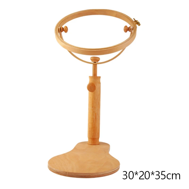 1 PCS Adjustable Desktop Embroidery Frame Tool Round Embroidery Frame Wood Frame