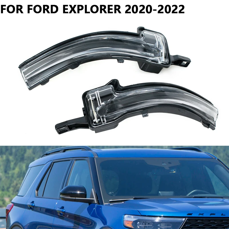 

Car Rearview Mirror Turn Signal Accessories For Ford Explorer 2020 2021 2022 Turn Light Signal Lamp Reflector Flashers