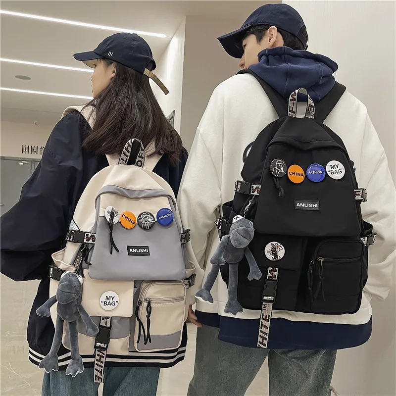 Tooling Men Women Backpack 2022 Female Large Capacity School Backpacks for Teens Harajuku Student School Bags Fashion Korean New