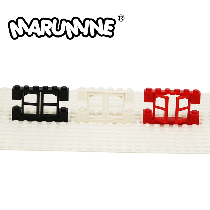 

Marumine MOC Building Blocks 60608 Window 1/2 Frame 1x4x3 92950 Brick 1x6 With Inside Bow Bricks House DIY Create Expert Friend