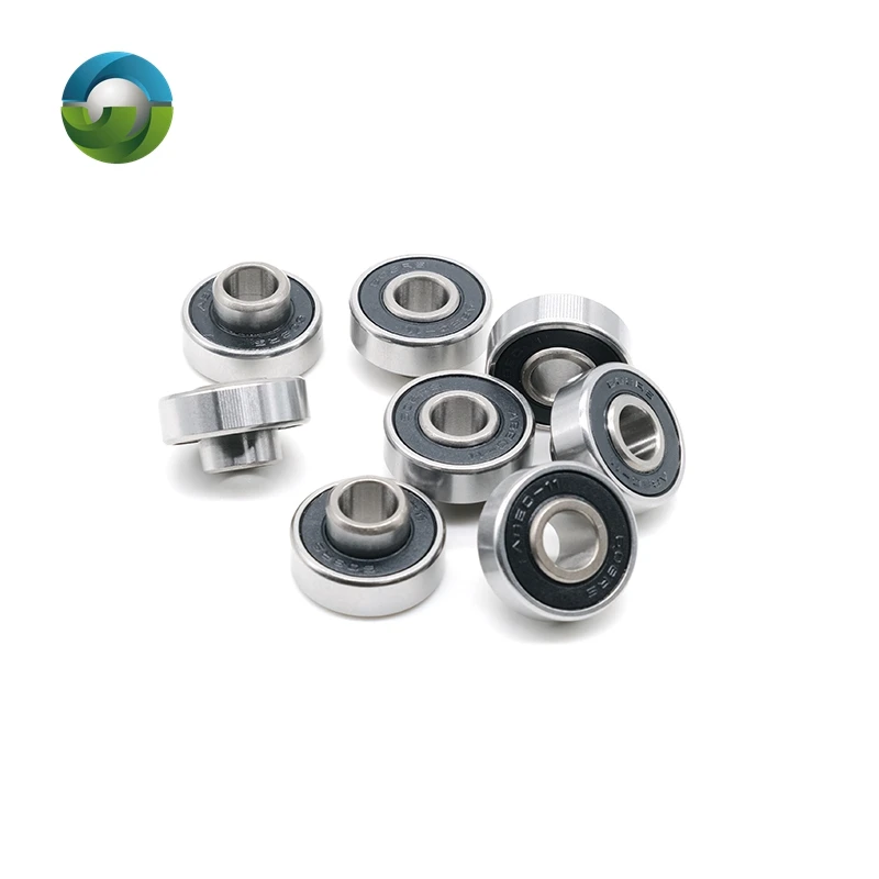 8Pcs 608-2RS Long Plate Integrated Bearing Long Hoverboard Skateboard ABEC-11 High Speed Silent Bearings Surfboard Accessories