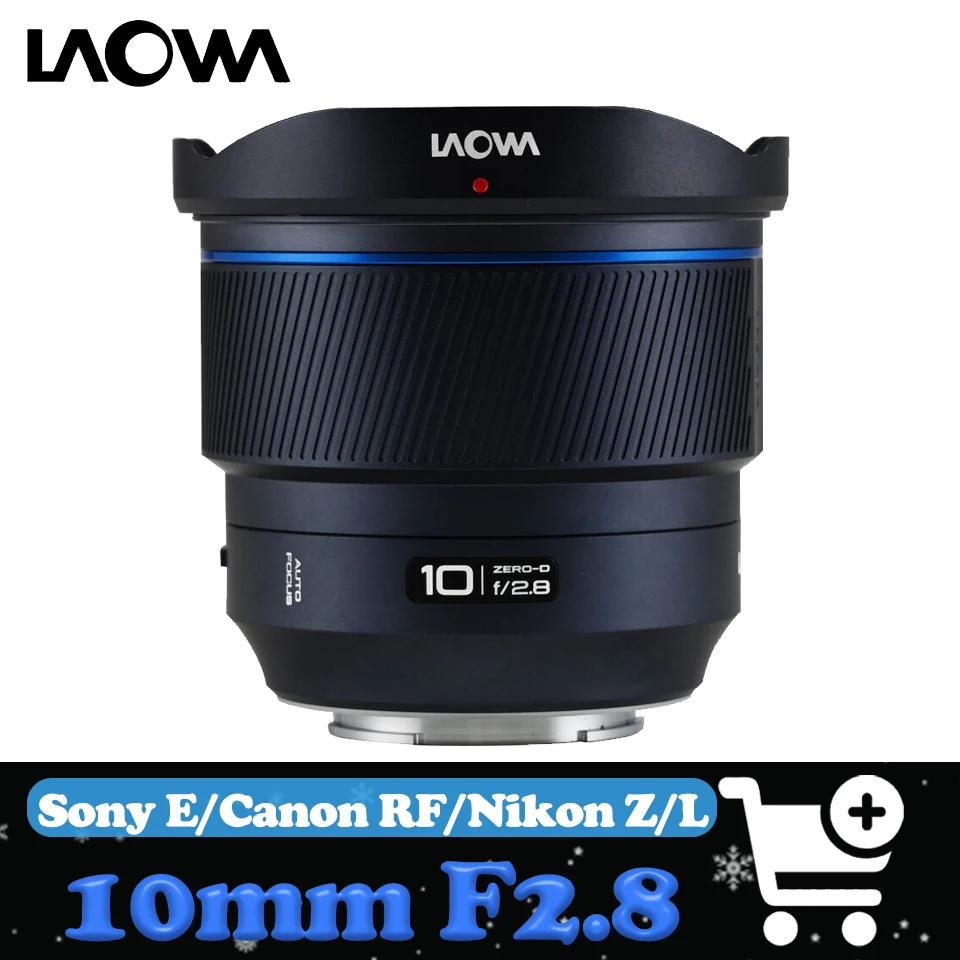 

Широкоугольный объектив Laowa 10mm F2.8 AF/MF с ручной фокусировкой для камер Sony E, Nikon Z, Canon RF с креплением L, совместимый с фильтрами 77 мм