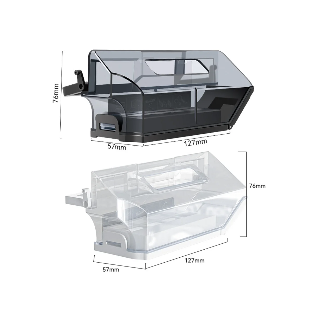 A09G-먼지 상자 Deebot X1 OMNI/ T10 진공 청소기 쓰레기통 액세서리 용 먼지통 컨테이너 부품 흰색