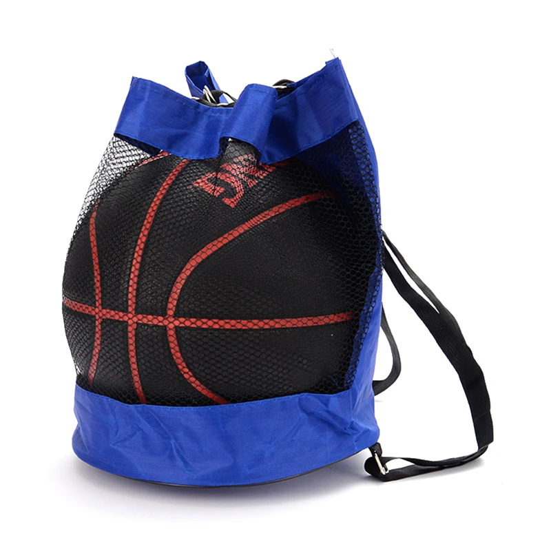 Draagbare basketbal mesh tas buiten voetbal voetbal opslag rugzak bal gym trainingstas volleybal zwemmen strand rugzak