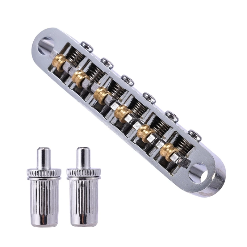 11UE 6 String Guitar Tune O-Matic Bridge Stop Bars Tailpiece Guitar Parts Accessories