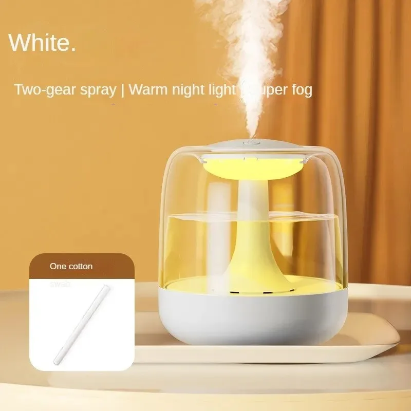 Petite machine d'aromathérapie pour chambre à coucher, mini veilleuse muette 2 en 1, humidificateur, grande capacité, purification de l'air par brouillard