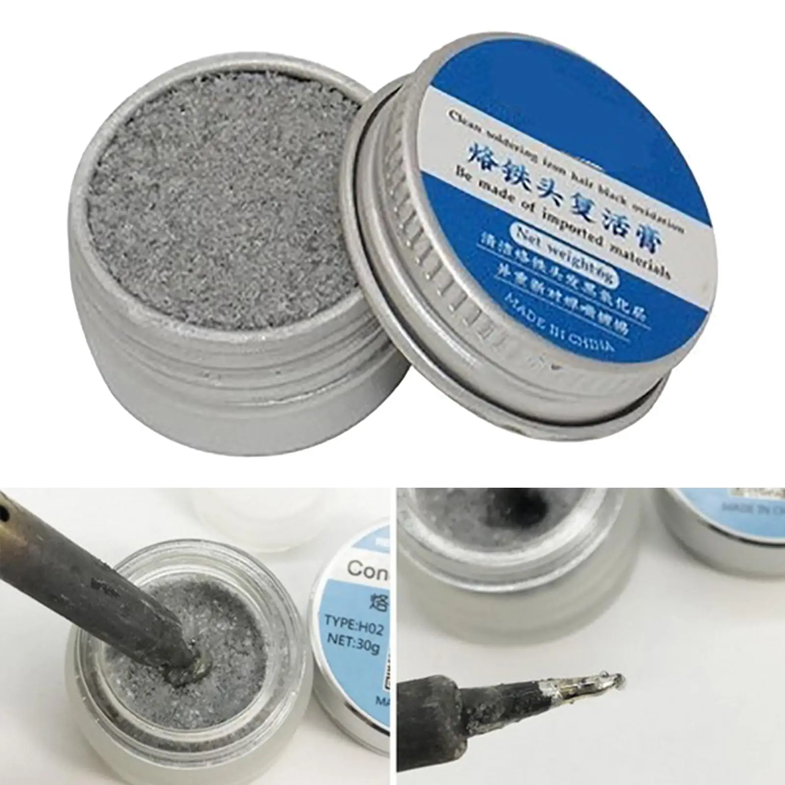 Solder Cream Cleaning Solder Irons Heads and Tips Clean Electrical Soldering Iron for Oxide Iron Accs Refresher Repair Tools