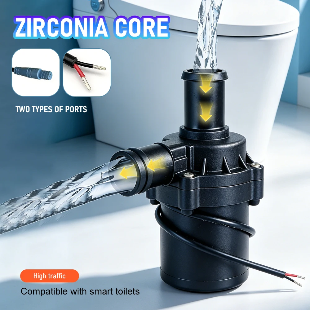 

DC 12V Brushless Circulation Pump 1200L/H Submersible Water Pump with 3M Head for Smart Toilet and Home Water Circulation